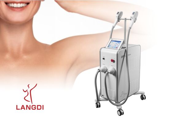 2毛の取り外し/皮の若返りのためのHandpieces OPT SHR IPL+のダイオードのレーザー技術